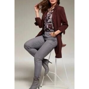 CABI Jeans High Skinny 3565 Size 8 Gray Charcoal Wash STRETCH Denim Modern Chic